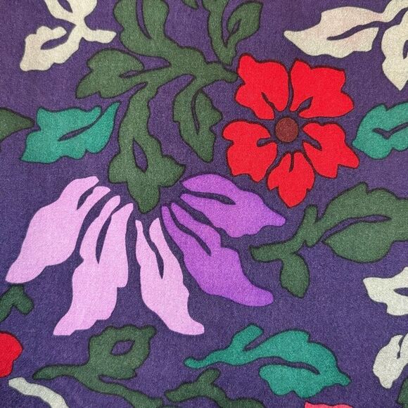 Línea by Louis Dell’Olio floral multi silk blouse estimated size L - Picture 9 of 9